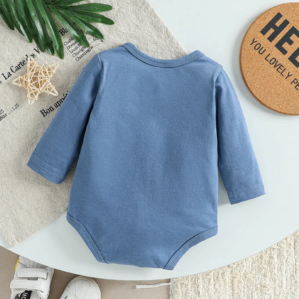 Baby  Boys/ Girls Cartoon Long Sleeve Rompers Cotton Unisex All Seasons Cute Bodysuits Infant Outfit Soft Comfort For Newborn