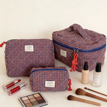 Airfriend Makeup Bag Pink Cosmetic Girl'S Toiletry Soft Makeup Cute Cosmetic Bag Toiletry Organizer Women'S Travel Cosmetic Bag