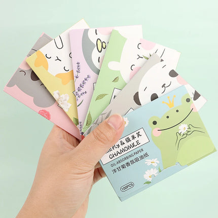 Green Tea Blotting Paper Oil Absorbing Sheets for Oily Skin Oil Control Face Makeup Blotting Paper Natural for Oily Skin Care