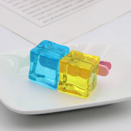 Anime Bocchi The Rock! Gotou Hitori Gotoh Square Hairpin Blue and Yellow Hair Cosplay Accessory Props Girls Women Cos Gift Party