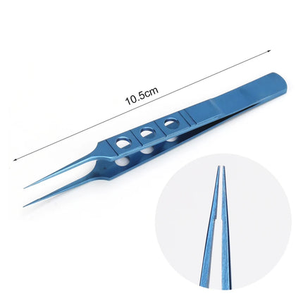 1 pc Eyelid Tweezers 10.5cm ophthalmic microsurgical instruments Ophthalmic forceps with hook platform