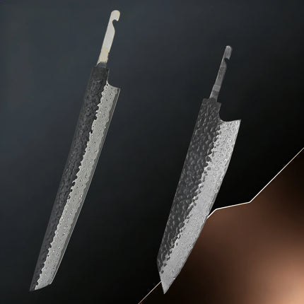 1/2/3/4/10PCS, Forged Damascus Steel Sashimi Knife Blade Kitchen Knife Blade Chef Knife Kiritsuke Knife Blade DIY Making Tool