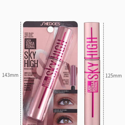 4D Silk Fiber Lash Mascara Lengthening Thick Curling Waterproof Mascara No Fading 24h Lasting Eye Lashes Brush Enhance Eyelashes