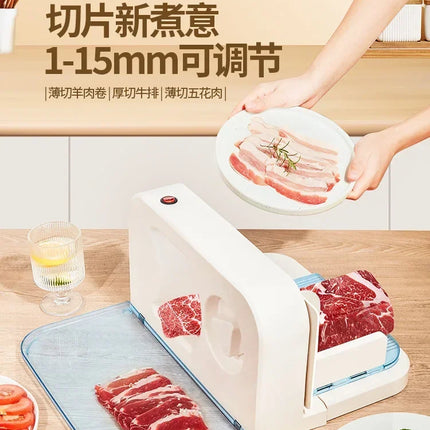 Electric meat slicer can be used commercially or at home, mutton roll machine, beef slicer, multifunctional meat slicer artifact