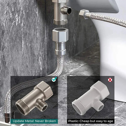 Bidet Toilet Seat Attachment Dual Nozzles Sprays Non-Electric Self-Cleaning Wash Single Cold Water Lady Bathroom Accessories