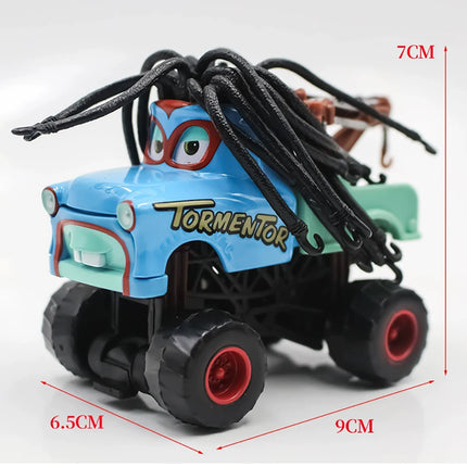 Cars Diseny Pixar Mater's Tall Tales Monster Truck Wrestler Tormentor Rastacarian Dr. Feel Bad Alloy Diecast Model Toy Car