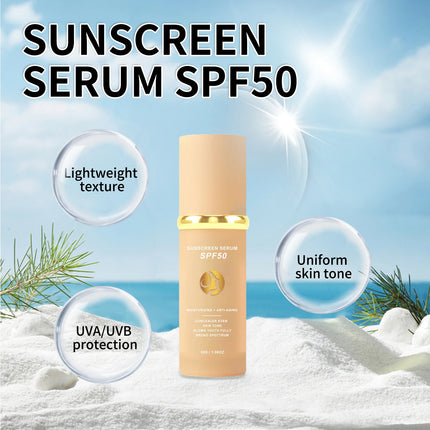 Sunscreen liquid foundation 30g, waterproof, sweat proof, goodbye to dry pickup powder, concealer, even skin color