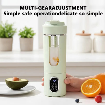 Portable Citrus Press Juicer Wireless Usb Charging Mini Juicer Crushed Ice Electric Juicing 12 Blade Fresh Juice Blender