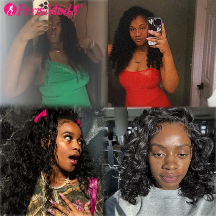 PerisModa Burmese Curly Lace Closure 4x4 Brown Lace 5x5 HD Transparent Lace Swiss Lace Natural Color Human Hair With Pre Plucked