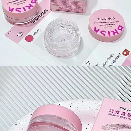 Three-dimensional Eyebrow Shaping Soap Eyebrow Gel Texture Creates Natural Eyebrows Styling Cream Waterproof Quick-Dry Makeup