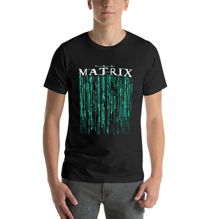The Matrix Movie Code Logo T-Shirt heavyweights summer clothes summer tops funnys mens graphic t-shirts pack