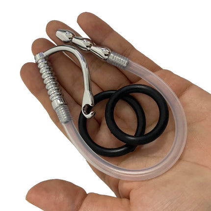 Male Stainless Steel Urethral Plug Penis Catheter Stretching Dilator Plug 9Inch