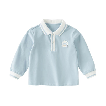 Dave Bella Children Long Sleeve Polo Shirts Spring Autumn Boys Cotton Blouse Kids Clothing Casual Tops Party Sports DB1260764