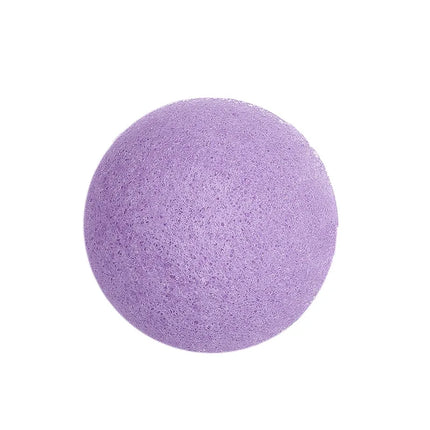 Face Washing Sponges Beauty Makeup Tools for Women Face Cleaning Sponge Heart Round Shape Konjac Cleaning Exfoliator Puff Purple