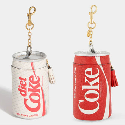 Novelty Coke Can Shape Mini Shoulder Bag Ladies Cute Diet Coke Pr int PU Crossbody Purse Portable Key Chain Coin Bag Funny Trend