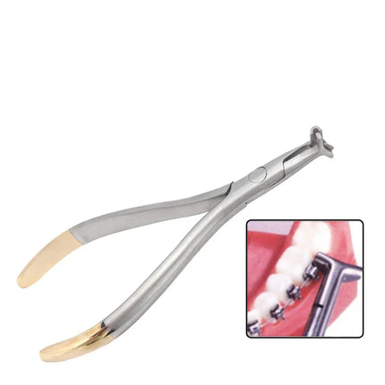 Dental Orthodontic Instruments Lingual Wire NiTi Cinch Back Plier Needle Holder End Cutting Pliers for Braces Adjustment Repair