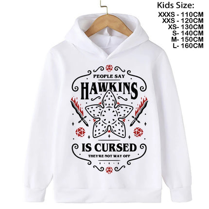 The Demogorgon Hawkins Cannibal Flower Hoodie Kids Cartoon Boys Girls Children Sweatshirts
