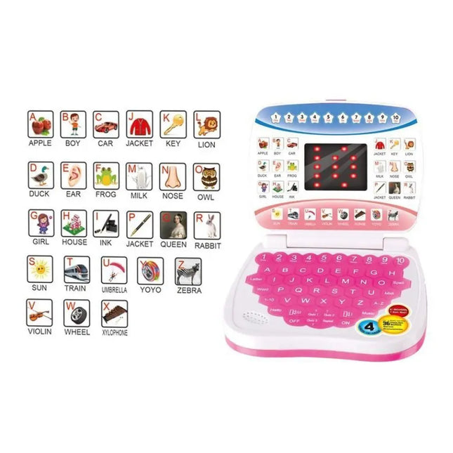 Electronic Learning Machine Educational English Language Learning Child Laptop Computer With Mouse English Laptop Toy Gift