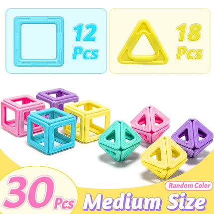 Magnetic Block Building Toy - Colorful 3D Puzzle Design,Improve Creativity & Fine Motor Skill, Perfect Halloween & Birthday Gift