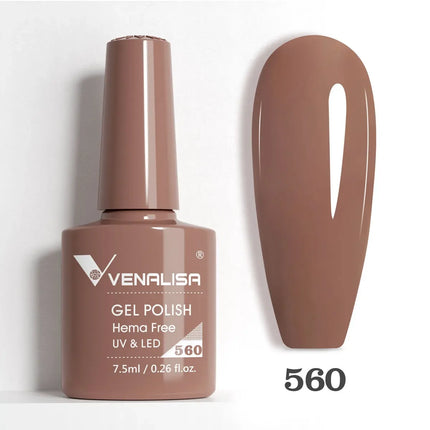 7.5ml Venalisa TPO FREE HEMA FREE Gorgeous Color Nail Gel Polish Long Wear Soak Off UV LED Gel Varnish Nail Manicure Gel Varnish