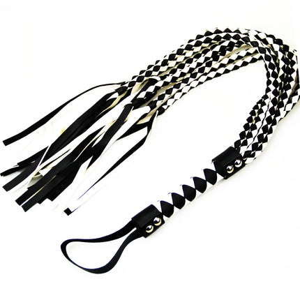 80CM Long Leather Hand-Knitted 8Tails Whip BDSM Fetish Flogger Adult Erotic Toys For Couples Slave SM Queen Master Spank