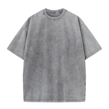 Summer Cotton Washed Women T-Shirts Hip Hop Loose Tee Shirt All-Match Fashion Short Sleeve Comfortable Multicolor Female Tops