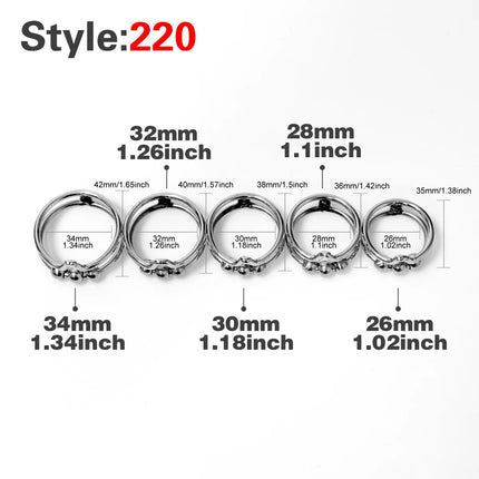3 Style Penis Ring 5 Size Metal penis delay ring glans ring penis delay ring Male adult sex toys couple flirting products