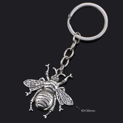 Fashion Animal Women Keychain Car Moon Cat Dog Love Heart Key Chain Friends Gift Jewelry Bag Pendant Wing Evil Eye Angel Turtles