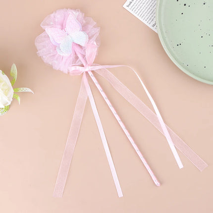Cute Butterfly Magic Stick Fairy Wand Princess Cosplay Props Wand For Girls Birthday Halloween Party Supplies