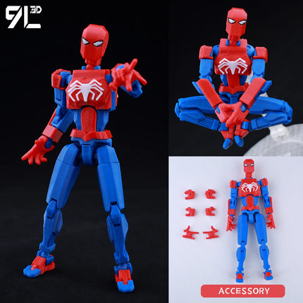 9L3D Articulated Actio Hero Model Collectible Figurine Super Hero Warrior Movie Creative Desktop Ornament Dummy13 Lucky T13 Gift