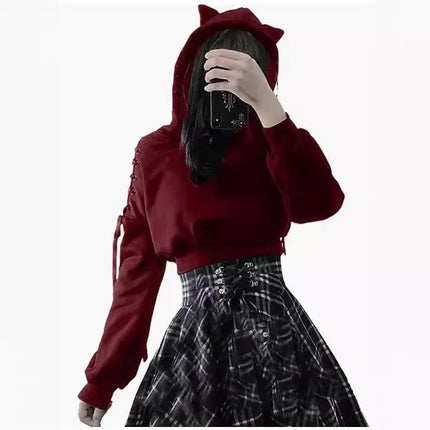 2021 Amazon European New Style Cute Cat Y-Back Sweatshirt Crew Neck China Made Other Patterned Hooded Sweatshirt For All Seasons