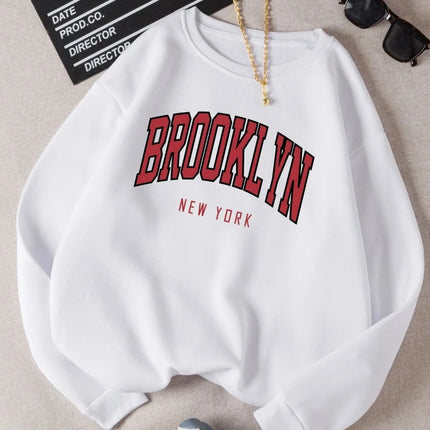 Brooklyn New Work Printed Hoodies Women Cotton Colorful Clothes  Basic Trend Hooded Tops Be Durable Harajuku Hoodie Womens