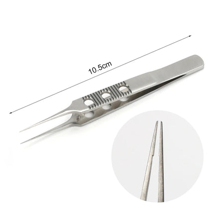 1 pc Eyelid Tweezers 10.5cm ophthalmic microsurgical instruments Ophthalmic forceps with hook platform