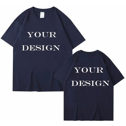 Unisex Cotton Tshirt Customized Printed Fashion T Shirt Harajuku Top DIY Your Like Photo or Logo T-shirt Fashion Custom Top