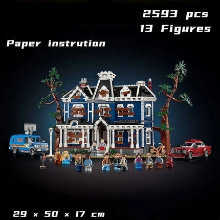 Cheapest Hot Movie Model Building Kits Creel House Building Blocks 2593pcs Stranger Christmas Birthday Toy for Family Decor Gift