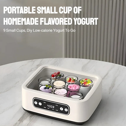 Yogurt Machine 1.6L Large Capacity Household Fully Automatic Multi-Function Stainless Temperature Control 0-48 Hours Timer