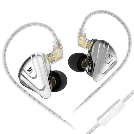 KZ ZSX Terminator Metal Headphones 5BA + 1DD Hybrid 12-driver HIFI Bass headphones In-ear monitoring and cancellation