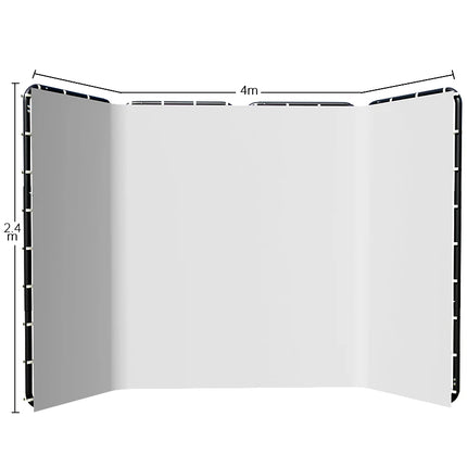 SH Green Screen 2.4X4M Collapsible Chroma Key Backdrop Wrinkle-Resistant Fabric Ultra-Quick Setup background removal for Stream