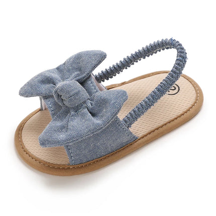 Infant Non-Slip First Walkers Footwear 0-18 Months Baby Girls Sweet Flowers Sandals Summer Soft Sole Flat Princess Dress Shoes
