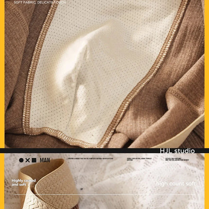 3PCS/Pack Cotton Hygroscopic Breathable Underpants Men Comfortable Mesh Crotch Panties Soft Solid Striped Men's Boxer Underwear