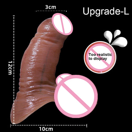 24 Styles Male Penis Cover Realistic Dildo Cock Pump Phallus Extender Enlargement Dick Growing Ejaculate Orgasm Sex Toys For Men