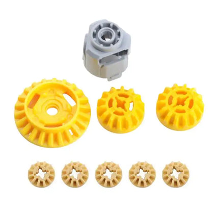 New Differential Gears MOC Technical Modification Parts Building Blocks Bricks 65414 69761 69762 6589 Compatible with Legoeds