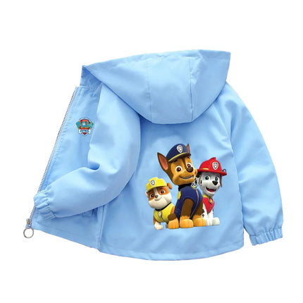 PAW Patrol Hooded Jackets Girls Boys 2024 Spring Autumn Sports Coats 1-10 Years Children Cartoon Outerwear Kids Casual Clothes