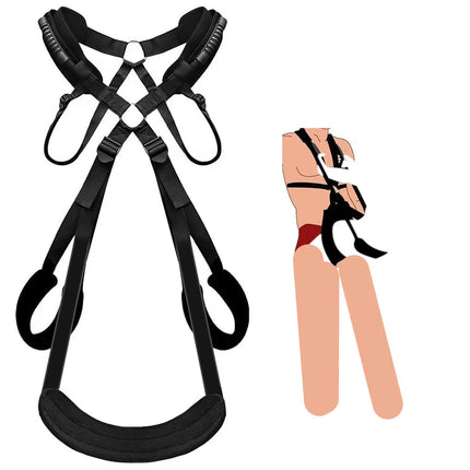 Multifunction Shoulder Sex Swing Adjustable Love Slings Soft Plush Padding Mat BDSM Bondage Restraint Adult Sex Toys for Couples