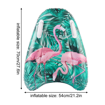 Floating Surfboard with Handle Pool Floating Bed with Clear Window Inflatable Pool Float Summer Swimming Equipment