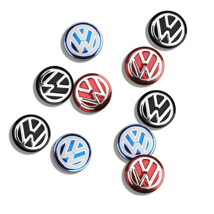 Car Remote Key Logo Metal Emblem Stickers For Volkswagen VW GTI Polo Golf Passat Tiguan Arteon Touareg Taigo Caddy Jetta Beetle