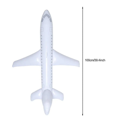 100cm Inflatable Airplane Float Airplane Ball with Inflatable Tube for Outdoor Swimming Outdoor Inflatable Toy For Kids