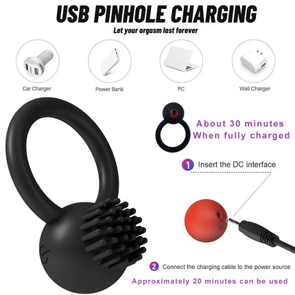 Cock Ring Vibrator Penis Sleeve Sucking Stimulator Remote Control G-spot Erection Ring Clitoral Sex Toy for Adult Supplies