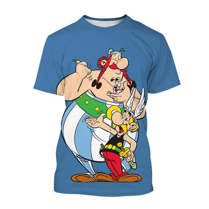 Hot selling new 3D printed T-shirt men's and women's cartoon T-shirt casual fashion hip-hop cool round neck short sleeved top