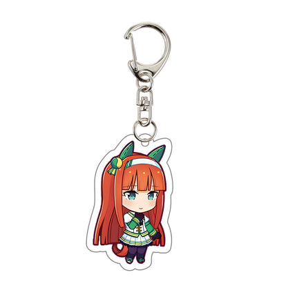 Fans gifts Anime keychains Acrylic Stand Ornaments Uma Musume Pretty Derby Oguri Cap Silence Suzuka Agnes Tachyon Clear Bliss